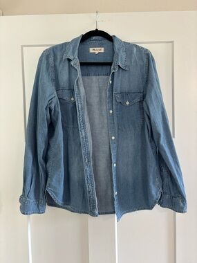 Madewell Light Blue Denim Shacket